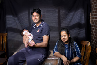 Anuradha Madugalla and Chamath Divarathne have had their hopes dashed of having their parents visit to meet their newborn.