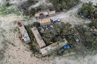 The bush block in western Victoria where more than 50 million litres of chemical waste has been buried.