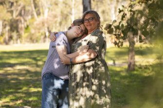 Trinity with her mother Shannon Bennett.