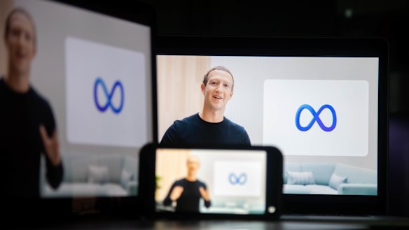 Mark Zuckerberg at the launch of Meta in 2021. The metaverse – widely misunderstood, largely unknown – is set to be one of 2022’s most prominent themes. 