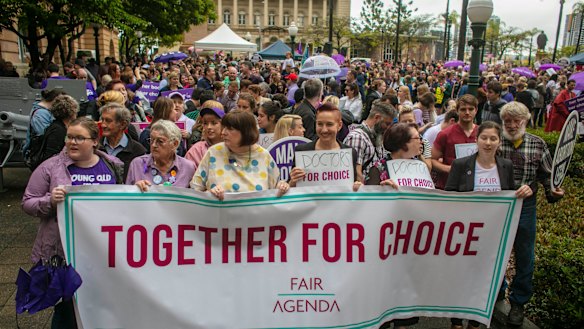 Pro-choice supporters who rallied in Brisbane on the weekend had a victory on Wednesday night, when reforms were passed.