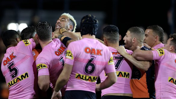 Things got heated on and off the field at Leichhardt Oval on Friday night.