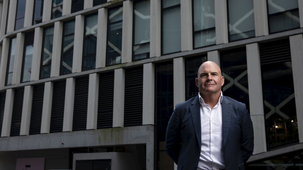 Chief Executive of start-up Kinetica, Paul Appleby, at Barangaroo in Sydney on October 30, 2019