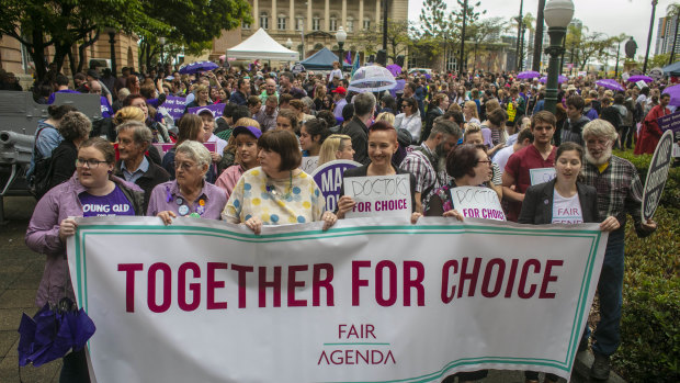 Pro-choice supporters who rallied in Brisbane on the weekend had a victory on Wednesday night, when reforms were passed.