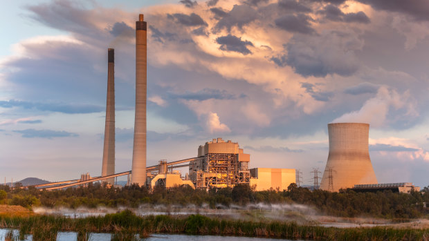 The Callide power station, which a fire shut down on Tuesday.
