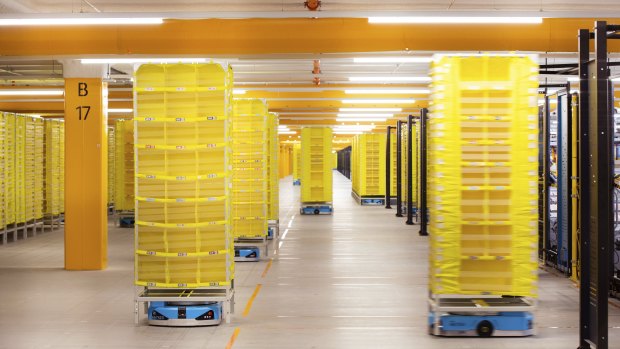 Amazon Australia launched its automated fulfilment centre in Sydney last year. 