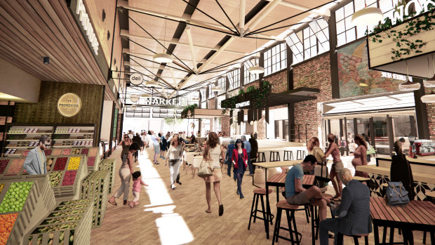 The new markets would reference the old markets with an industrial-style space.