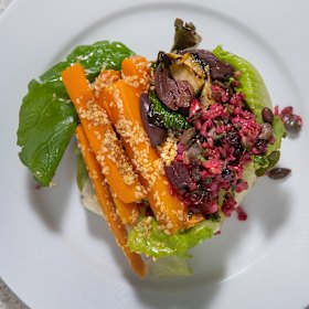 A selection of salads from Togs Place, Castlemaine.