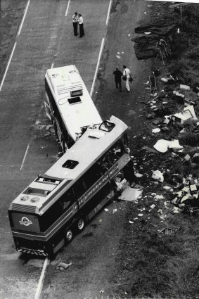 The Pacific Highway was the scene of two horrific bus crashes in 1989.
