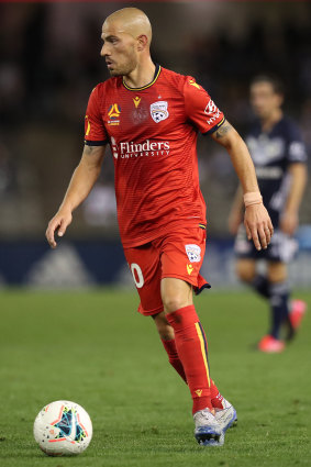 James Troisi during his stint with Adelaide last season.