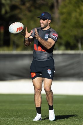 James Tedesco at Tuesday’s captain’s run