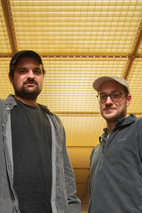 The co-curators of the Berlin Atonal music festival  Laurens von Oswald (left) and Harry Glass.