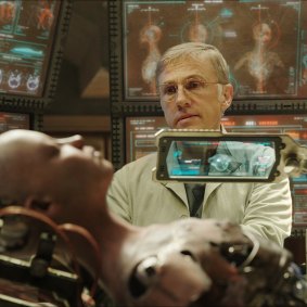 Christopher Waltz as Dr Dyson Ido in Alita: Battle Angel.