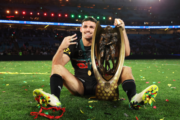 Nathan Cleary played 70 minutes of Sunday’s final with a suspected PCL tear.