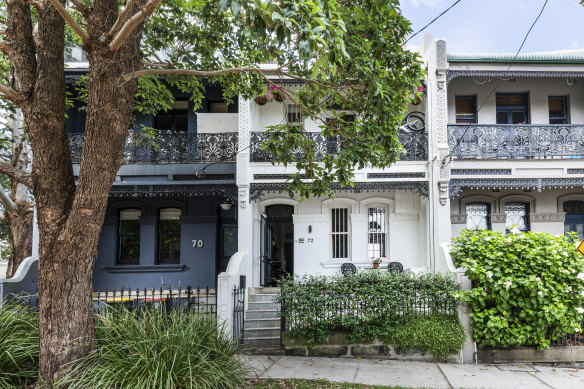 The exterior of Dave Sharma’s former Paddington home.