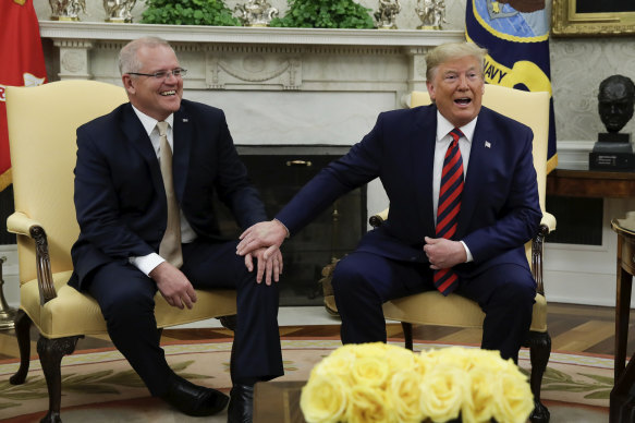 Donald Trump heaped praise on the Prime Minister during their Oval Office meeting.