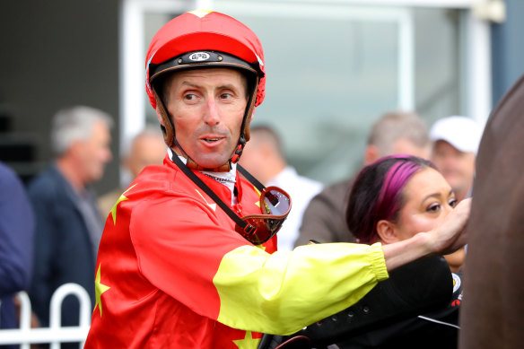 In-form jockey Nash Rawiller takes the ride on Winning Proposal in the first at Warwick Farm.