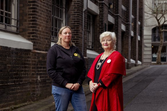 Teachers Penelope Coleman and Rosina Grieves in Sydney.