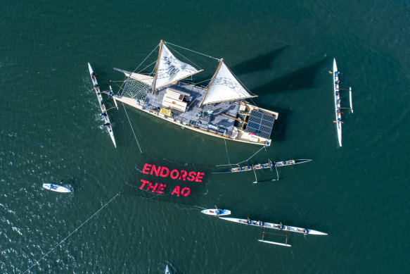 Young Pacific activists and students, alongside Greenpeace Australia Pacific, Amnesty International, and others held a major flotilla calling on world leaders to support climate justice in Suva on Saturday. 