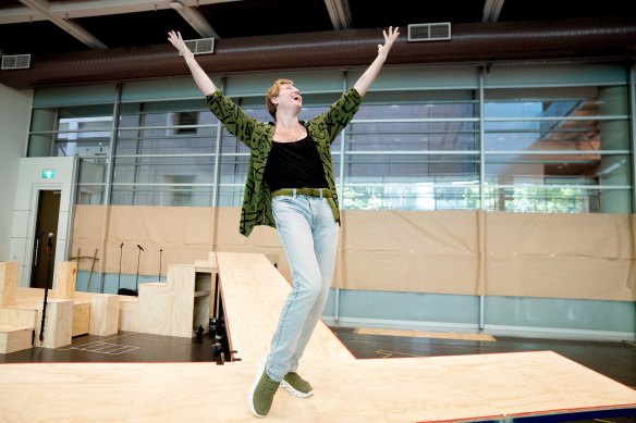 Reuben Kaye, who plays Herod, in rehearsal for Jesus Christ Superstar at Ultimo. 