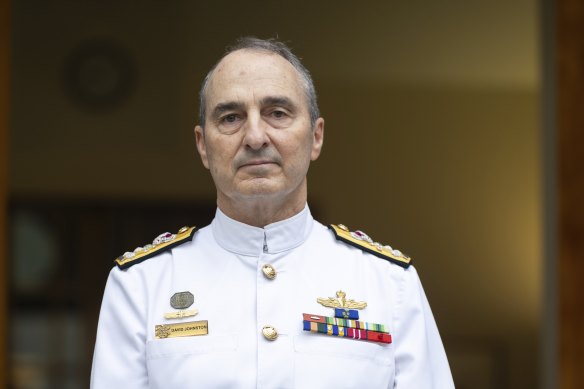 Vice Admiral David Johnston will become the new Australian Defence Force Chief.  