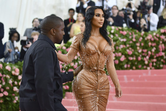 Kim Kardashian and Kanye West at the Met Gala in 2019.