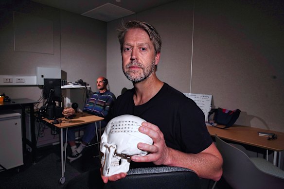 Scientist Dean Freestone is developing a brain-computer interface that translates intended speech from neural signals into communication. 