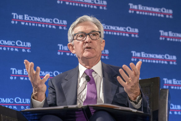 Doing too much or too little? Federal Reserve Chair Jerome Powell speaks at the Economic Club of Washington.