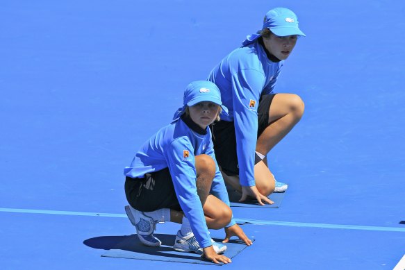 Ball kids on Margaret Court Arena- It’s back to the tennis, in all its glory