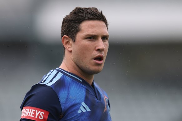 Mitchell Moses suffered a hamstring injury at Blues training on Monday.