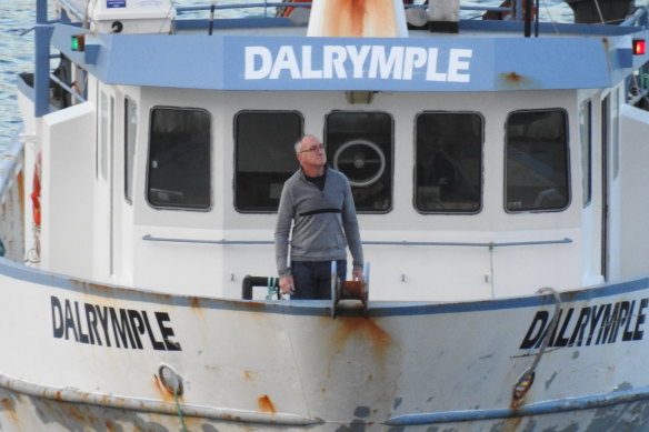 John Tobin, a friend of the D’Agostino brothers and former Sydney Roosters player, was monitored aboard the Dalrymple. 