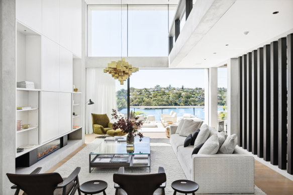 The recently completed residence of Jill and Andrew Swan was designed by Tobias Partners.