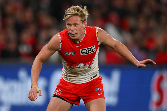 Swan Isaac Heeney is ineligible to win the Brownlow Medal in 2024. 