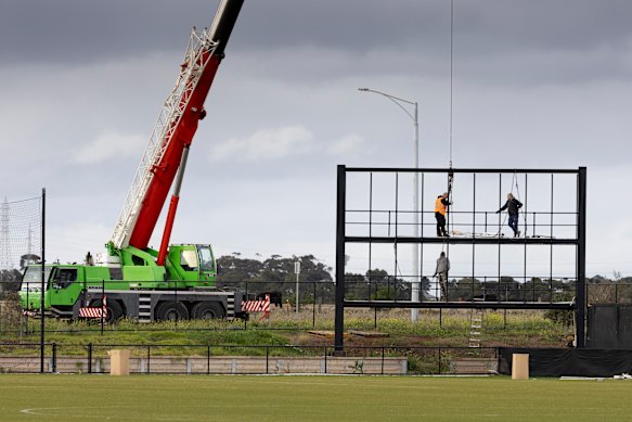 Tradespeople have been busy pulling apart Ironbark Fields this week after Western United was officially wound up.
