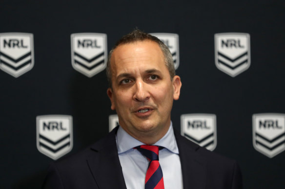 NRL chief executive Andrew Abdo.