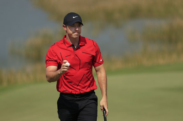 Rory McIlroy was said to be donning the red and black for the first time.