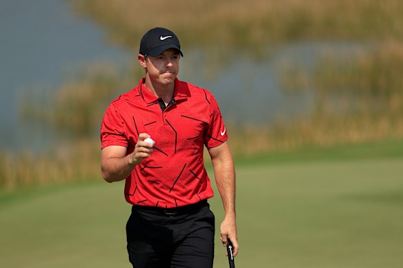 Rory McIlroy was said to be donning the red and black for the first time.