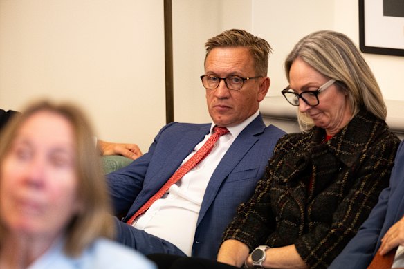 Bruce MP Julian Hill was also in Canberra after securing a swing of 9 per cent in his favour. 