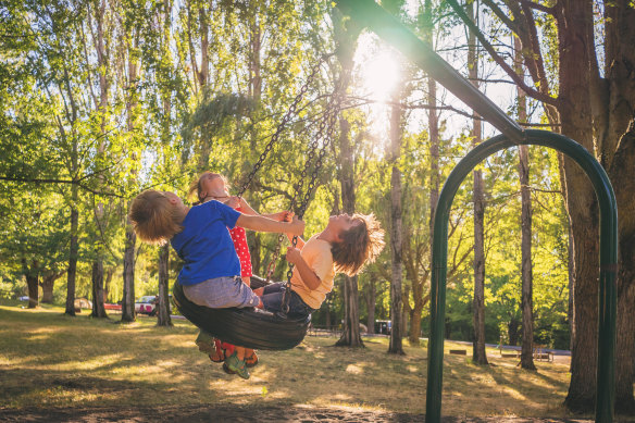 Hanging out in children’s playgrounds: the ultimate exercise in surrendering control.