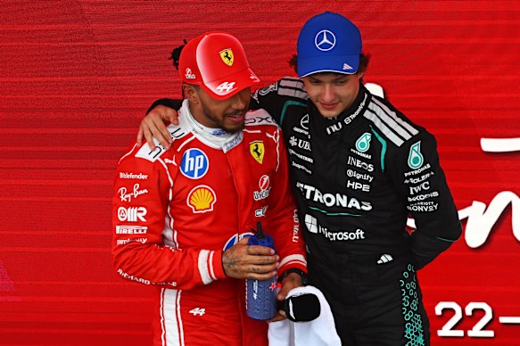 Podiums for Antonelli and Hamilton. 