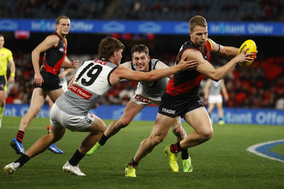 Jake Stringer comes in for plenty of attention.