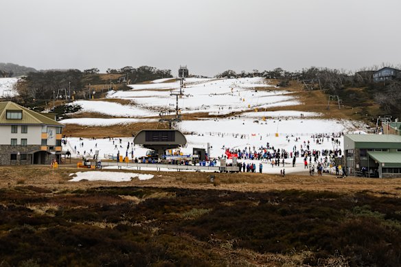 The Perisher ski resort at the weekend.