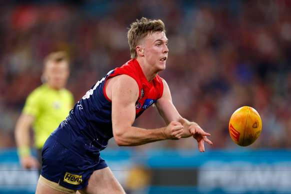 James Jordon has become a reliable player at the Demons, with other clubs showing interested.
