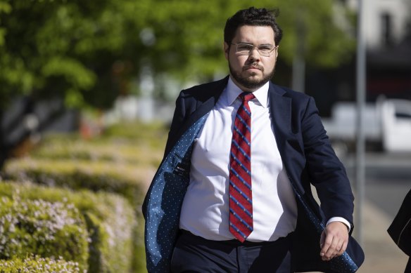 Bruce Lehrmann at ACT Supreme Court in October.