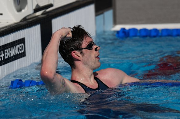 Hunter Armstrong after his win at the Enhanced Games.