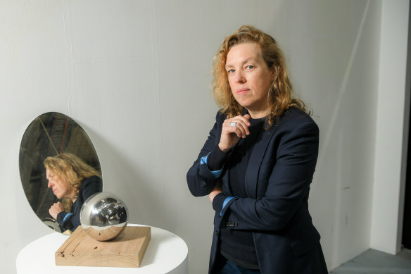 Australian artist Natasha-Johns Messenger in her studio.