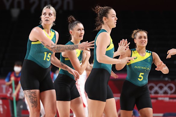 The Opals celebrate.