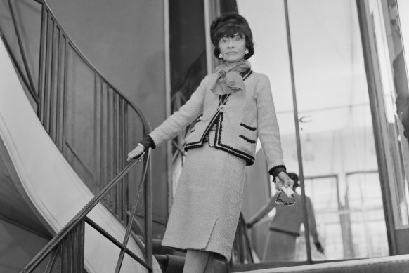 French fashion designer and a businesswoman Coco Chanel in 1963. 