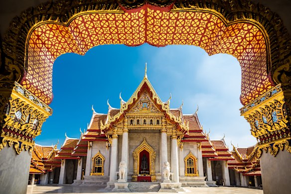 Cities in Asia such as Bangkok -home to the splendid Marble Temple (Wat Benchamabophit) - offer proximity to Australia and favourable exchange rates.