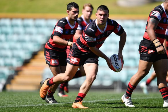 Bradley Deitz playing for North Sydney Bears in the NSW Cup in 2019.
